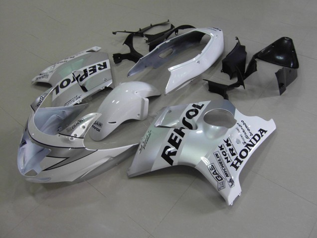 1996-2007 White Repsol Honda CBR1100XX Motorcycle Fairings