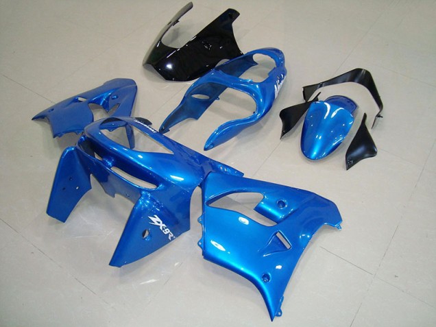 1998-1999 Blue Black Kawasaki Ninja ZX9R Blue Black Kawasaki Ninja ZX9R Motorcycle Fairings