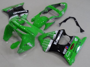 1998-1999 Green Black Kawasaki Ninja ZX6R Motorcycle Fairings