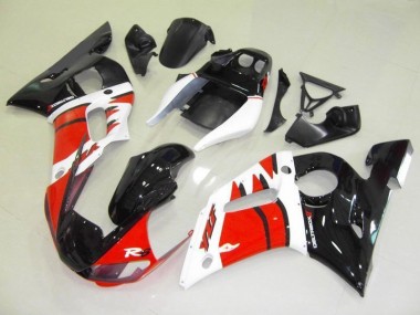 1998-2002 Red White Black Yamaha YZF R6 Motorcycle Fairings