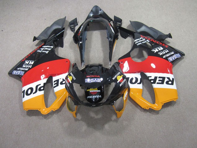 1999-2000 Red Black Repsol Honda CBR600 F4 Motorcycle Fairings