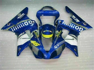 2000-2001 Blue Yamaha YZF R1 Motorcycle Fairings & Plastics