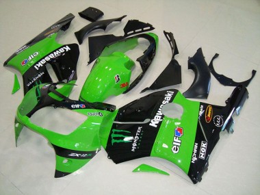 2000-2001 Green Monster Kawasaki Ninja ZX12R Motorcycle Fairings & Bodywork