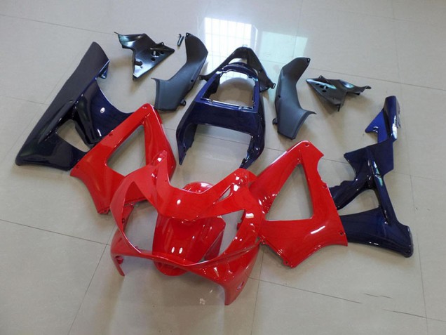 2000-2001 Red Dark Blue Honda CBR900RR 929 Motorcycle Fairings