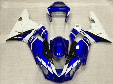 2000-2001 White Blue Yamaha YZF R1 Motorcycle Fairings