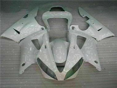 2000-2001 White Yamaha YZF R1 Motorcycle Fairings