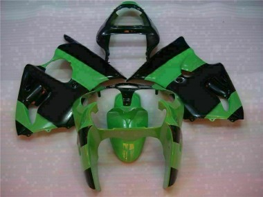 2000-2002 Green Black Kawasaki Ninja ZX6R Fairing Kit