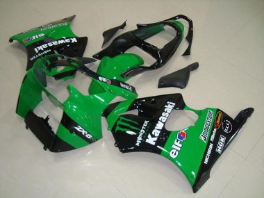 2000-2002 Green Monster Kawasaki Ninja ZX6R Motorcycle Fairings