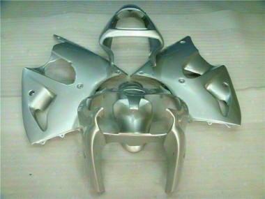 2000-2002 Silver Kawasaki Ninja ZX6R Motorcycle Fairings