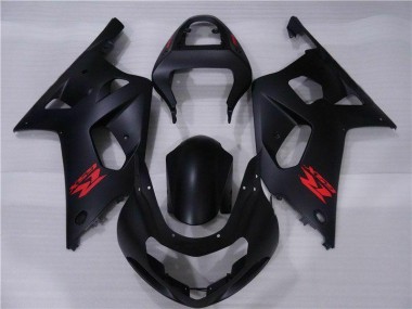 2001-2003 Black Suzuki GSXR 600/750 Fairing Kit