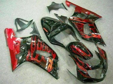 2001-2003 Red Black Suzuki GSXR 600/750 Motorcycle Fairings