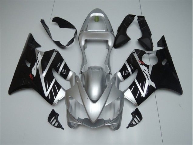 2001-2003 Silver Black Honda CBR600 F4i Motorcycle Fairings