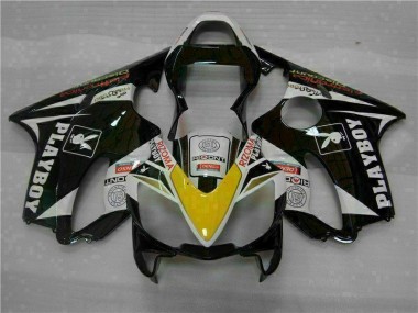 2001-2003 Yellow Silver Black Honda CBR600 F4i Motorcycle Fairings