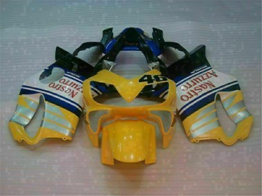 2001-2003 Yellow Silver Honda CBR600 F4i Motorcycle Fairings