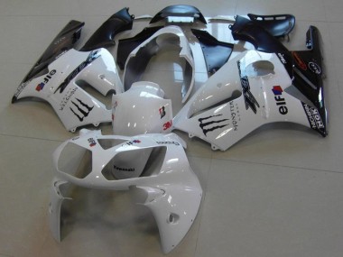 2002-2005 White Monster Kawasaki Ninja ZX12R Motorcycle Fairings & Bodywork