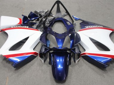 2002-2013 Blue White Honda VFR800 Motorcycle Fairings