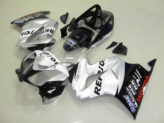 2002-2013 Silver Repsol Honda VFR800 Full Fairing Kit