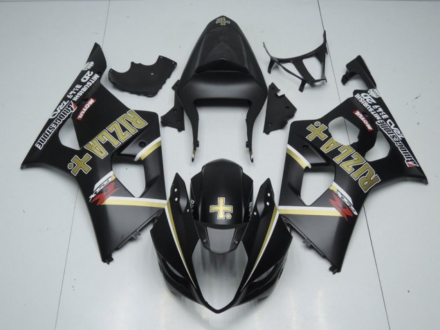 2003-2004 Matte Black Rizla Suzuki GSXR 1000 Motorcycle Fairings