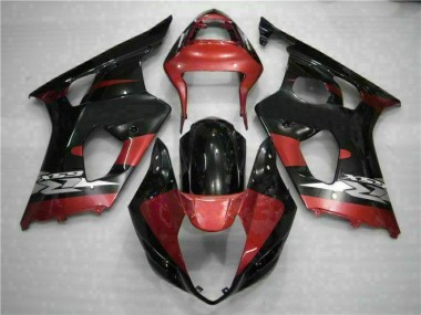 2003-2004 Red Black Suzuki GSXR 1000 Motorcycle Fairings