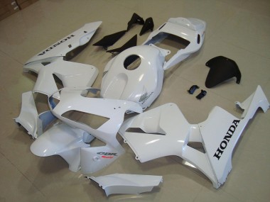 2003-2004 White Black Decal Honda CBR600RR Motorcycle Fairings