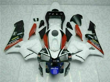 2003-2004 White Blue Honda CBR600RR Motorcycle Fairings