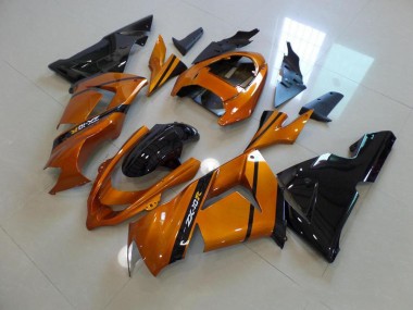 2003-2005 Gold Black Kawasaki Ninja ZX10R Motorcycle Fairings