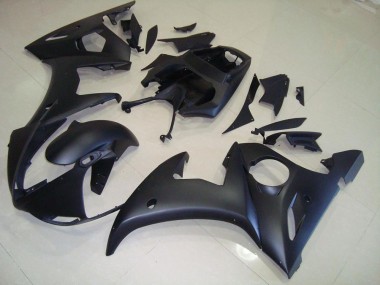 2003-2005 Matte Black Yamaha YZF R6 Motorcycle Fairings