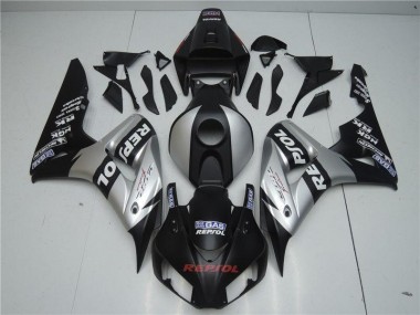 2004-2005 Black Silver Honda CBR1000RR Motorcycle Fairings