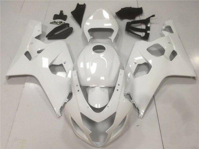 2004-2005 Glossy White Suzuki GSXR 600/750 Motorcycle Fairings