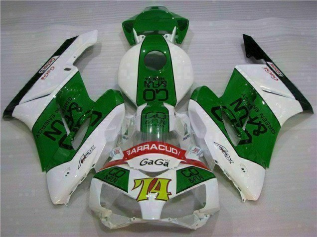 2004-2005 Green White Honda CBR1000RR Motorcycle Fairings