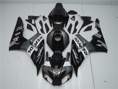 2004-2005 Grey Black Honda CBR1000RR Motorcycle Fairings