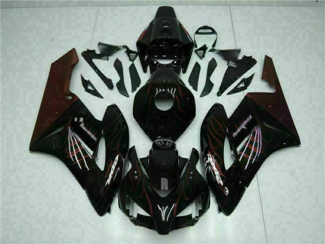 2004-2005 Red Flame Honda CBR1000RR Motorcycle Fairings