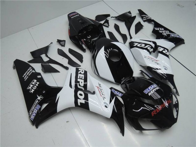 2004-2005 White Black Honda CBR1000RR Fairing Kit