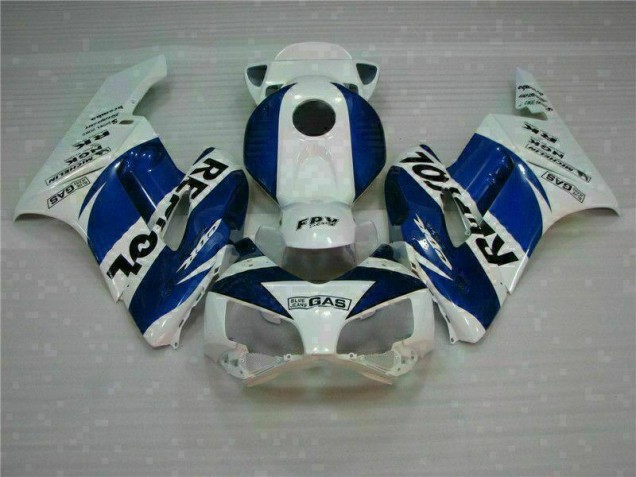 2004-2005 White Blue Honda CBR1000RR Fairing Kit