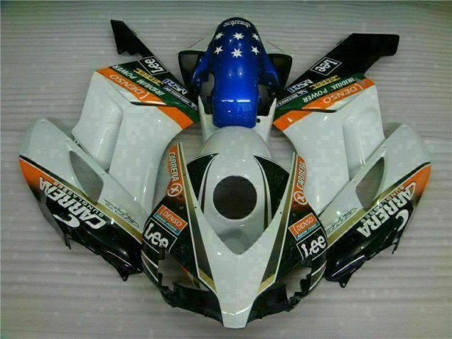 2004-2005 White Blue Honda CBR1000RR Motorcycle Fairings