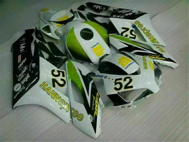 2004-2005 White Green Honda CBR1000RR Motorcycle Fairings