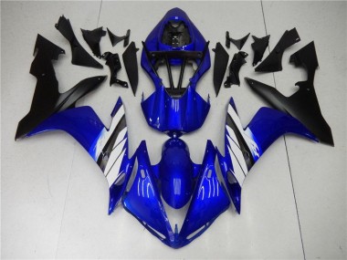 2004-2006 Blue White Black Yamaha YZF R1 Full Fairing Kit