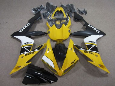 2004-2006 Yellow White Black Yamaha YZF R1 Motorcycle Fairings