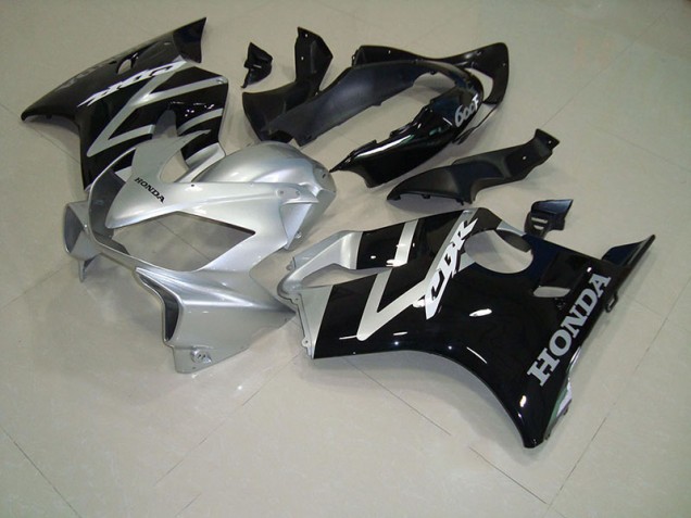 2004-2007 Black Silver Honda CBR600 F4i Motorcycle Fairings