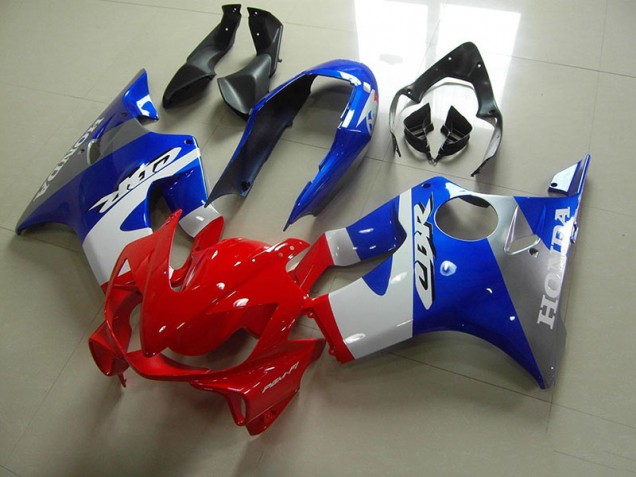 2004-2007 Blue Red White Honda CBR600 F4i Motorcycle Fairings