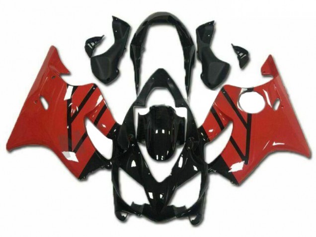 2004-2007 Red Black Honda CBR600 F4i Fairing Kit