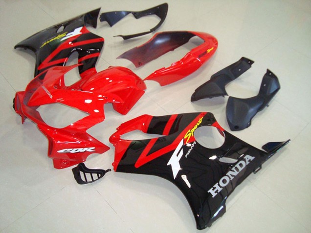 2004-2007 Red Black Red Tail Honda CBR600 F4i Motorcycle Fairings