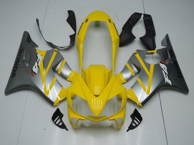 2004-2007 Yellow Grey Honda CBR600 F4i Injection Motorcycle Fairings