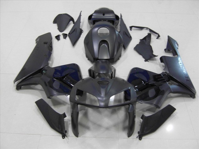 2005-2006 Matte Black Skull Honda CBR600RR Motorcycle Fairings