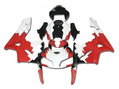 2005-2006 Red White Black Honda CBR600RR Plastics Motorcycle Fairings