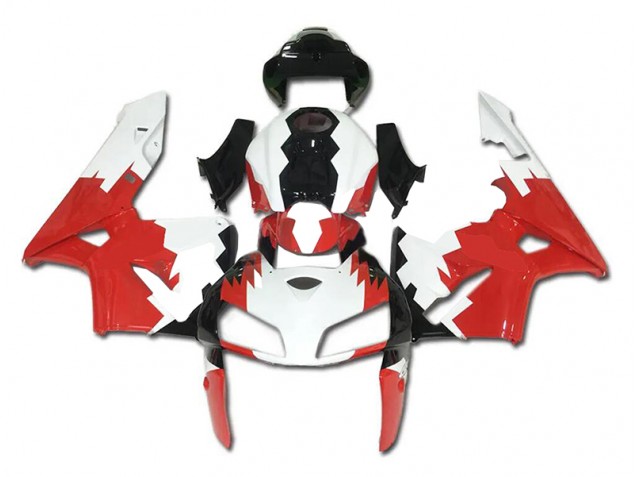 2005-2006 Red White Black Honda CBR600RR Plastics Motorcycle Fairings