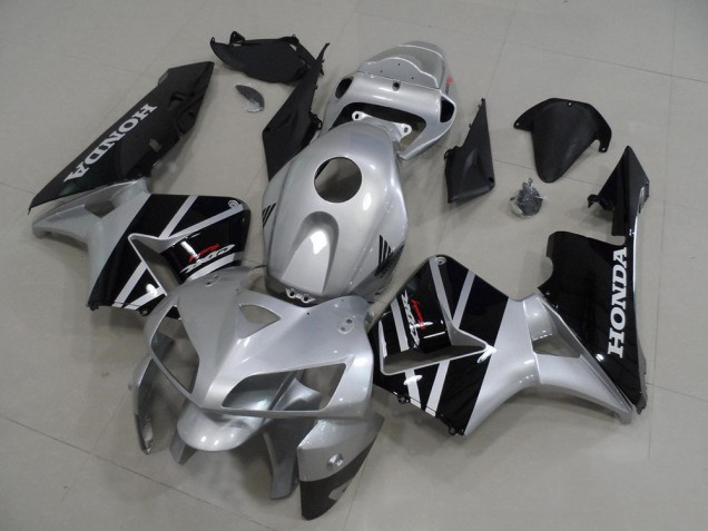 2005-2006 Silver Grey Honda CBR600RR Motorcycle Fairings