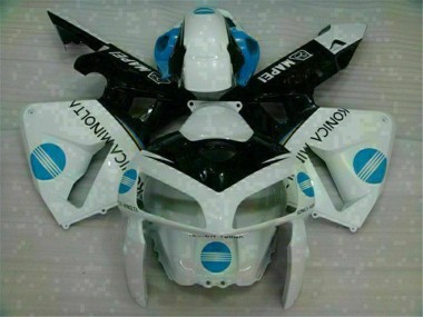 2005-2006 White Blue Honda CBR600RR Full Fairing Kit