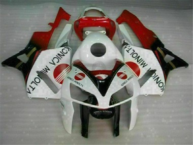 2005-2006 White Honda CBR600RR Plastic Full Fairing Kits