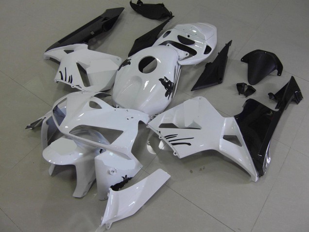 2005-2006 White with Special Decals Honda CBR600RR Motorcycle Fairings